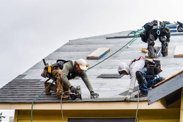Professional Gutter Installation technician working in Greenup, IL